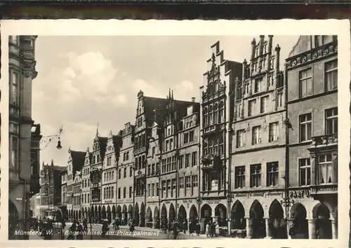 Muenster Westfalen Bogenhaeuser am Prinzipalmarkt / Muenster /Muenster Stadtkreis