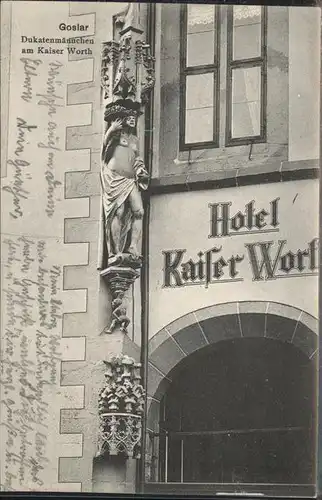 Goslar Dukatenmaennchen am Kaiser Worth Hotel / Goslar /Goslar LKR