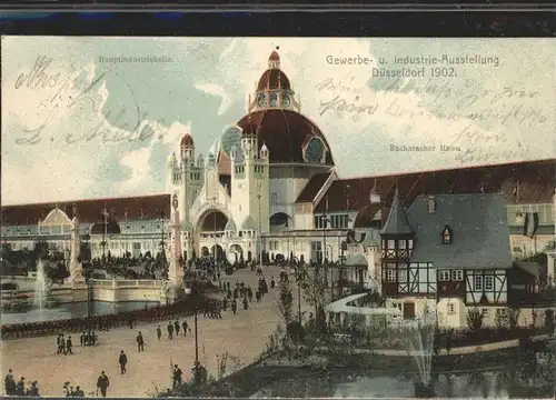 Duesseldorf Industrie-Ausstellung 1902 Hauptindustriehalle / Duesseldorf /Duesseldorf Stadtkreis