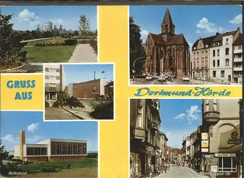 Dortmund Hoerde Stiftskirche, Alfred-Truppen-Str. Hallenbad / Dortmund /Dortmund Stadtkreis