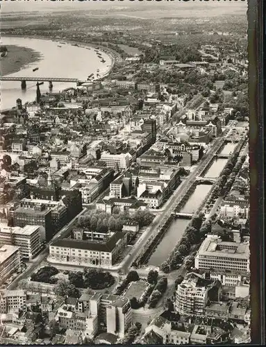 Duesseldorf am Rhein Luftaufnahme Koenigsallee / Duesseldorf /Duesseldorf Stadtkreis