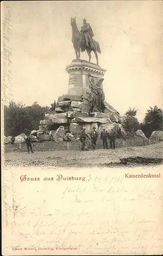 Duisburg Ruhr Kaiser Denkmal  / Duisburg /Duisburg Stadtkreis