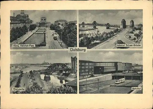 Duisburg Ruhr Admiral Scheer Bruecke Koenig Heinrich Platz Bahnhof / Duisburg /Duisburg Stadtkreis