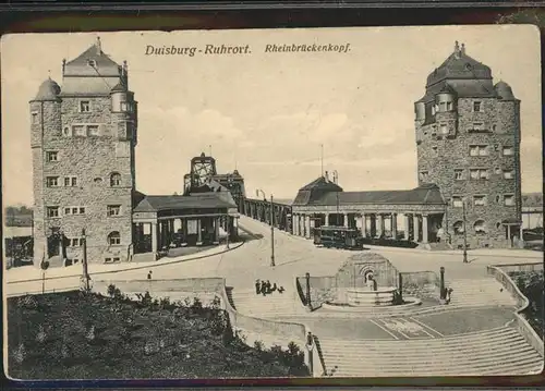 Duisburg Ruhr Rheinbrueckenkopf Strassenbahn  / Duisburg /Duisburg Stadtkreis