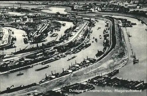 Duisburg Ruhr Fliegeraufnahme Hafen / Duisburg /Duisburg Stadtkreis