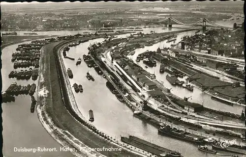 Duisburg Ruhr Fliegeraufnahme Hafen / Duisburg /Duisburg Stadtkreis