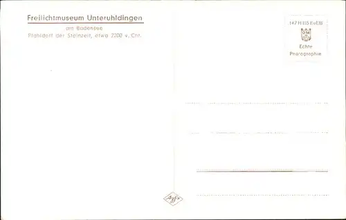 Unteruhldingen Pfahldorf / Uhldingen-Muehlhofen /Bodenseekreis LKR