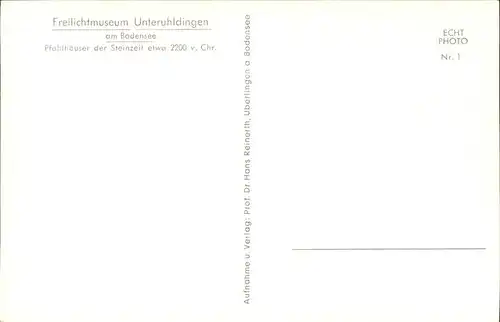 Unteruhldingen Pfahlhaeuser / Uhldingen-Muehlhofen /Bodenseekreis LKR