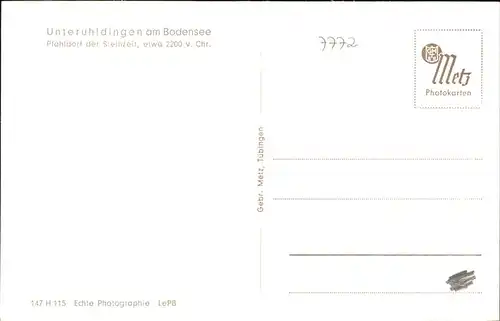 Unteruhldingen Pfahldorf / Uhldingen-Muehlhofen /Bodenseekreis LKR