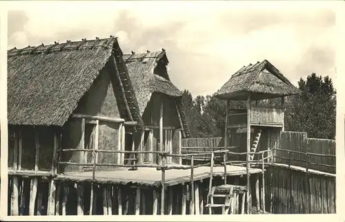 Unteruhldingen Pfahldorf Wehrturm / Uhldingen-Muehlhofen /Bodenseekreis LKR