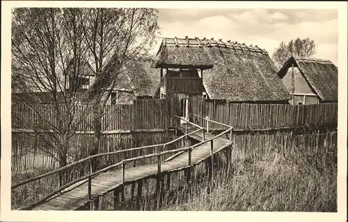 Unteruhldingen Pfahldorf Wehrturm / Uhldingen-Muehlhofen /Bodenseekreis LKR