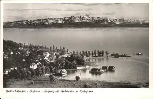 Unteruhldingen Pfahlbauten Luftbild / Uhldingen-Muehlhofen /Bodenseekreis LKR