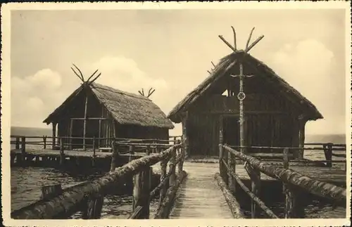 Unteruhldingen Pfahlbauten / Uhldingen-Muehlhofen /Bodenseekreis LKR