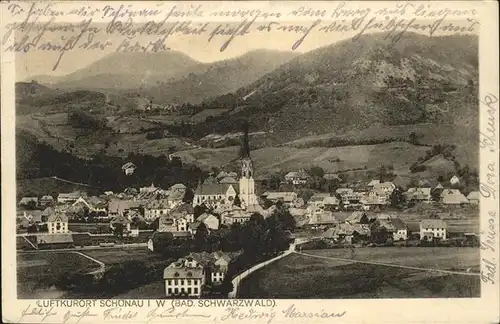 Schoenau Schwarzwald Gesamtansicht / Schoenau im Schwarzwald /Loerrach LKR