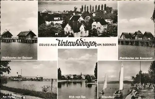 Unteruhldingen Pfahlbauten Strandbad hafen / Uhldingen-Muehlhofen /Bodenseekreis LKR