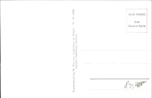 Lindenberg Allgaeu Westallgaeu Panoramakarte / Lindenberg i.Allgaeu /Lindau LKR