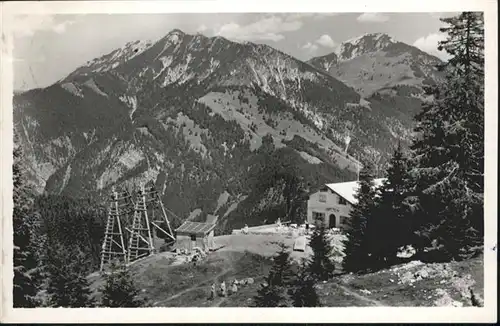 Hindelang Sessellift-Bergstation Iseler  Ponten / Bad Hindelang /Oberallgaeu LKR