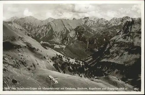 Oberstdorf Nebelhorn-Zeiger Hintersteinertal Geishorn Rauhorn Kugelhorn Zugspitze / Oberstdorf /Oberallgaeu LKR