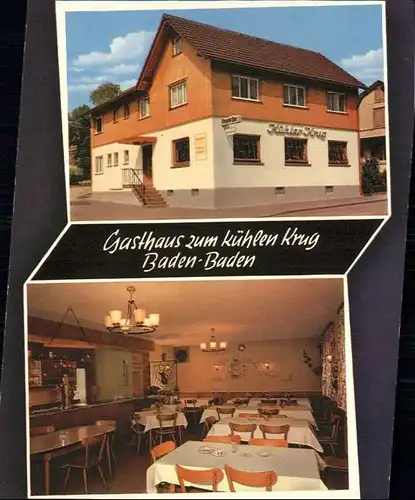 Baden-Baden Gasthaus zum kuehlen Krug / Baden-Baden /Baden-Baden Stadtkreis