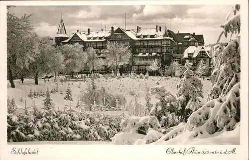 Oberhof Thueringen Schlosshotel / Oberhof Thueringen /Schmalkalden-Meiningen LKR