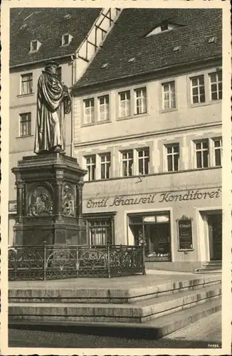 Eisleben Konditorei Emil Schaureil Denkmal / Eisleben /Mansfeld-Suedharz LKR