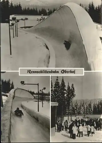 Oberhof Thueringen Rennschlittenbahn / Oberhof Thueringen /Schmalkalden-Meiningen LKR