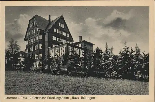 Oberhof Thueringen Reichsbahn-Erholungsheim "Haus Thueringen" / Oberhof Thueringen /Schmalkalden-Meiningen LKR