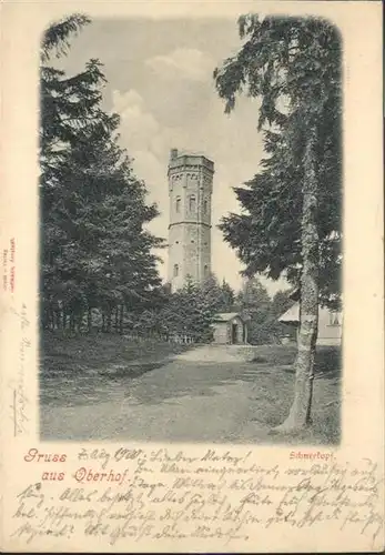 Oberhof Thueringen Schneekopfturm / Oberhof Thueringen /Schmalkalden-Meiningen LKR