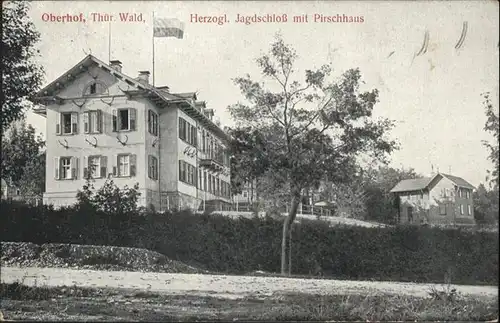 Oberhof Thueringen Herzogliches Jagdhaus mit Pirschhaus / Oberhof Thueringen /Schmalkalden-Meiningen LKR