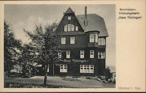 Oberhof Thueringen Reichsbahn-Erholungsheim "Haus Thueringer" / Oberhof Thueringen /Schmalkalden-Meiningen LKR