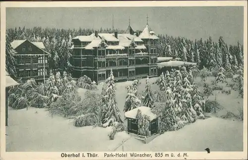 Oberhof Thueringen Park-Hotel Wuenscher / Oberhof Thueringen /Schmalkalden-Meiningen LKR