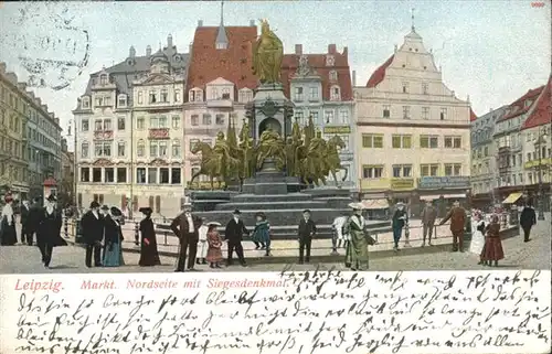 Leipzig Markt Siegesdenkmal / Leipzig /Leipzig Stadtkreis