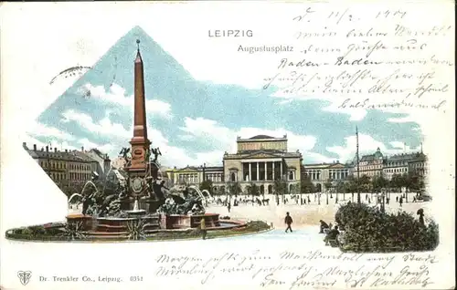 Leipzig Augustusplatz Siegesdenkmal / Leipzig /Leipzig Stadtkreis