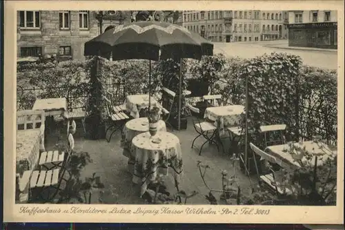 Leipzig Cafe Konditorei Lutze Terrasse / Leipzig /Leipzig Stadtkreis