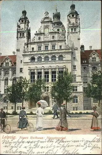 Leipzig Rathaus Hauptportal / Leipzig /Leipzig Stadtkreis