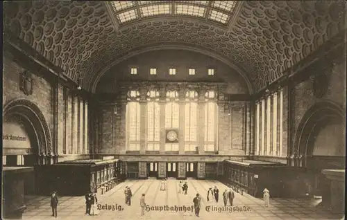 Leipzig Hauptbahnhof Eingangshalle / Leipzig /Leipzig Stadtkreis