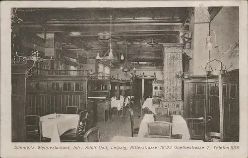 Leipzig Weinrestaurant Simmer / Leipzig /Leipzig Stadtkreis