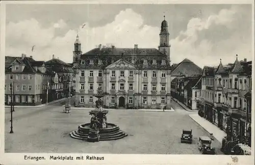 Erlangen Marktplatz Rathaus / Erlangen /Erlangen Stadtkreis