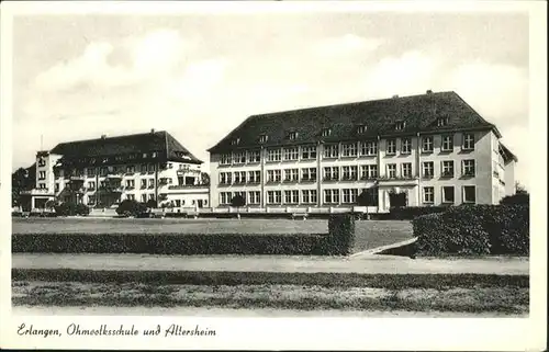 Erlangen Ohmvolksschule Altersheim / Erlangen /Erlangen Stadtkreis