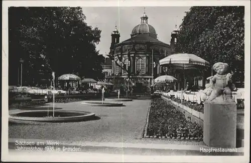 Dresden Jahresschau Hauptrestaurant / Dresden Elbe /Dresden Stadtkreis