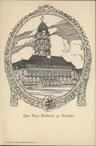 Dresden Rathaus / Dresden Elbe /Dresden Stadtkreis