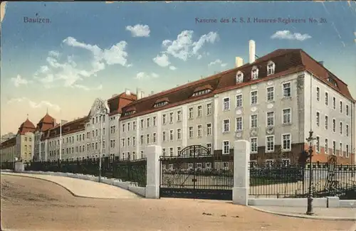 Bautzen kaserne des K.S.3. Husaren-Regiments N0.20 / Bautzen /Bautzen LKR