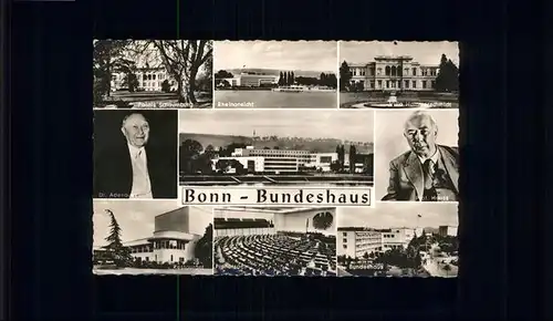 Bonn Rhein Bundeshaus Adenauer / Bonn /Bonn Stadtkreis