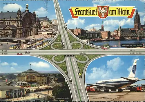 Frankfurt Main Autobahn Frankfurter Kreuz / Frankfurt am Main /Frankfurt Main Stadtkreis