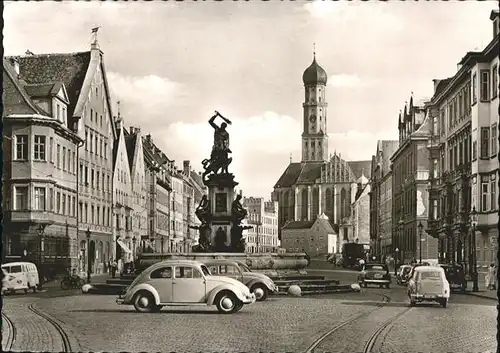 Augsburg Herkulesbrunnen St Ulrich Afra / Augsburg /Augsburg LKR