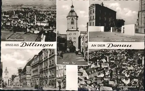 Dillingen Donau Luitpold Kaserne Fliegeraufnahme Koenigstrasse / Dillingen a.d.Donau /Dillingen Donau LKR