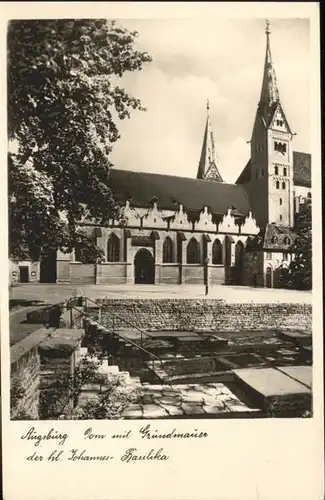 Augsburg Dom Grundmauer Johannes Basilika / Augsburg /Augsburg LKR