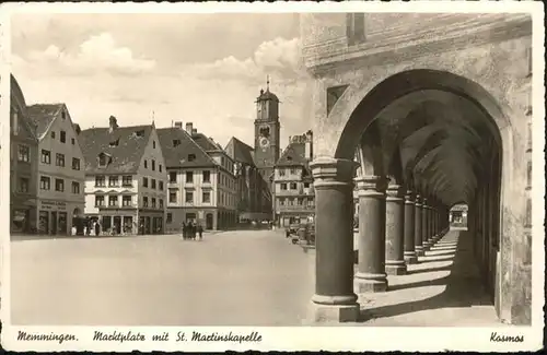 Memmingen Marktplatz St Martins Kapelle / Memmingen /Memmingen Stadtkreis