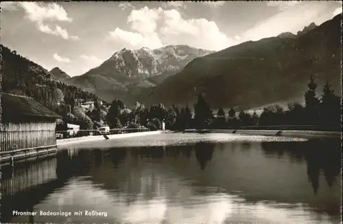 Pfronten Badeanlage Rossberg / Pfronten /Ostallgaeu LKR