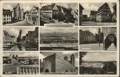 Memmingen Fuggerbau Marktplatz St Josephskirche Stadion / Memmingen /Memmingen Stadtkreis